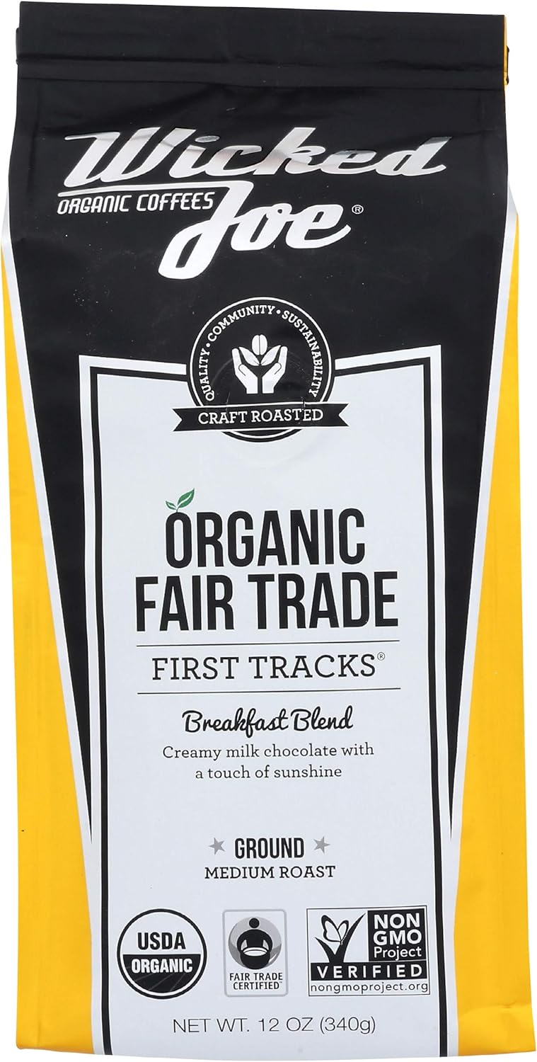 Wicked Joe Coffee Breakfast Blend Ground, 12 oz - Image 1